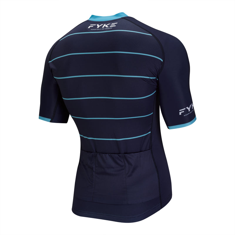 Boost Cycling SS Shirt Woman: Back of navy cycling jersey for men