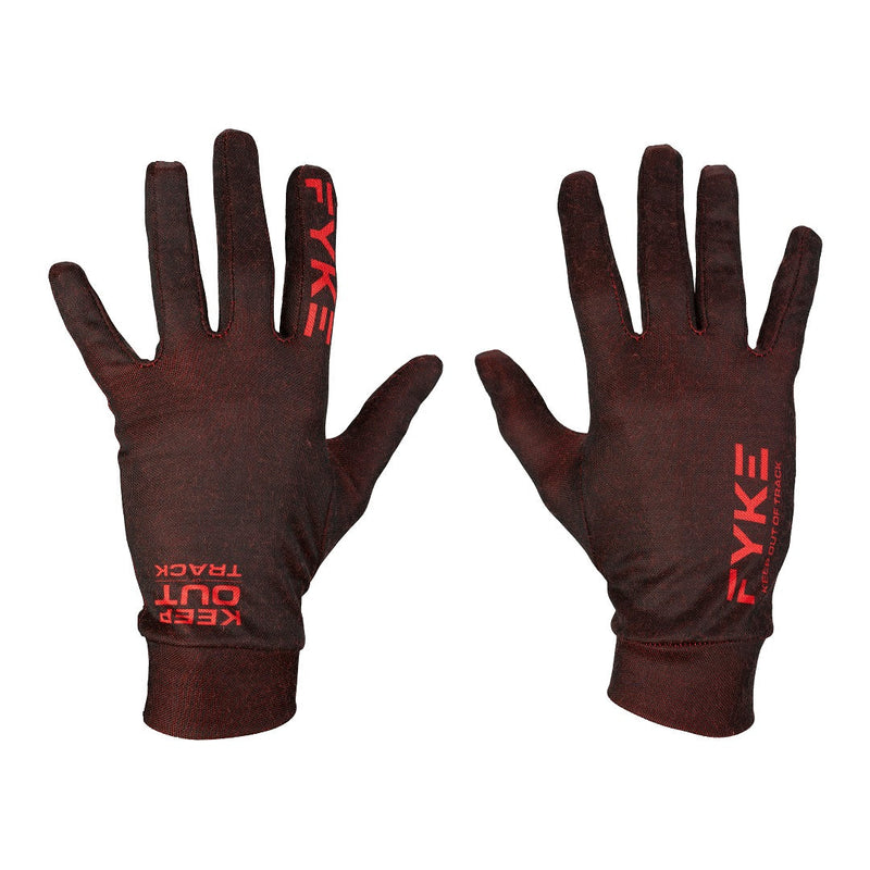 Red Merino Running Gloves