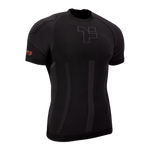 Camiseta deportiva unisex Fyke para correr Black Red