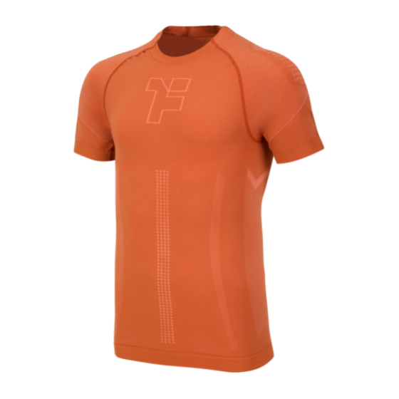 Camiseta deportiva unisex Fyke para correr Tonal Salmon