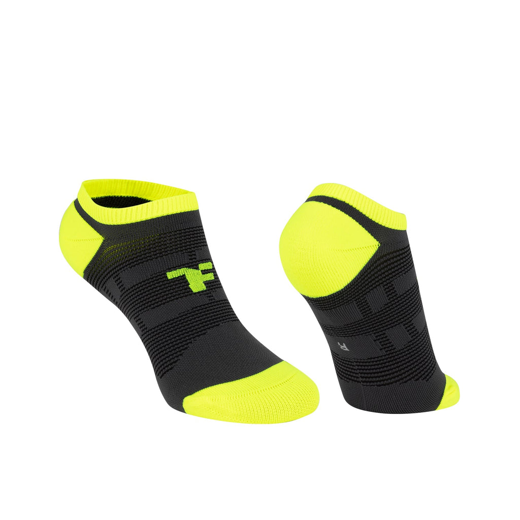 Chaussettes Boost Ultra Basses - Grey/Yellow Chaussettes Fluor Invisible