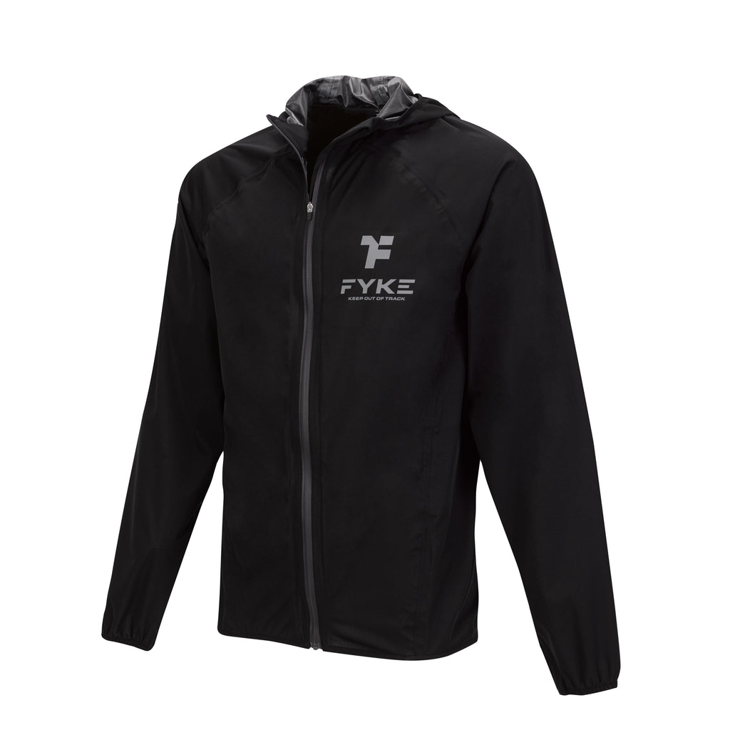 Veste de course imperméable, na cor Black Grey  com design minimalista para atividade desportiva