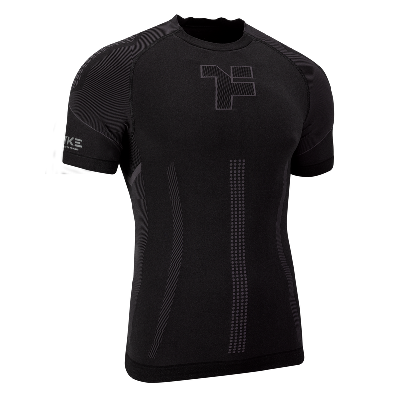 Fyke unisex sports t-shirt for running Black Grey