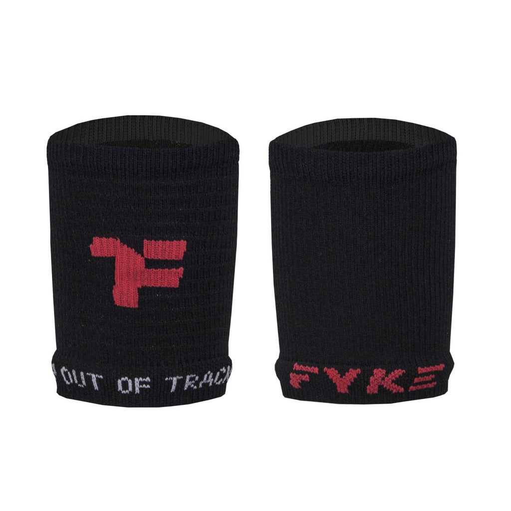 Black compression wrist sweatbands