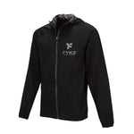 Waterproof Running Jacket,  na cor Black Grey com design minimalista para atividade desportiva