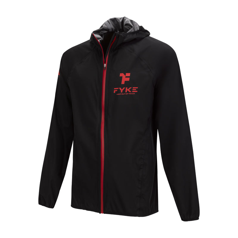 Waterproof Running Jacket,  na cor Black Red com design minimalista para atividade desportiva