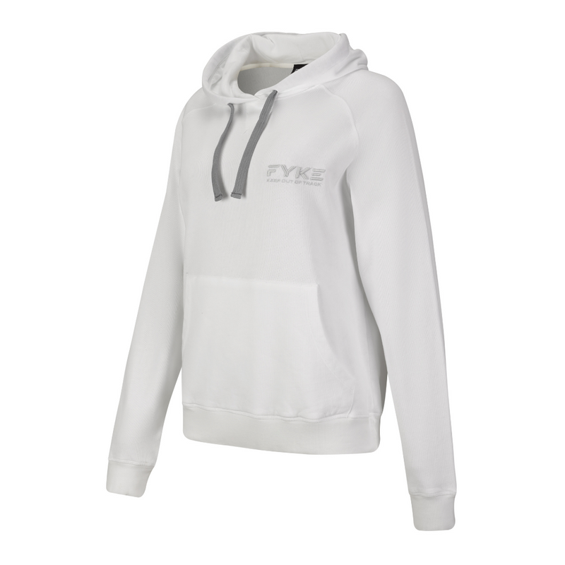 White 2025 sports hoodie